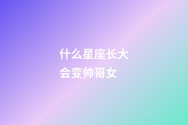 什么星座长大会变帅哥女-第1张-星座运势-玄机派