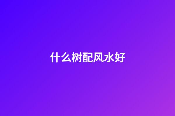 什么树配风水好