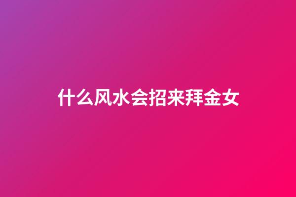 什么风水会招来拜金女