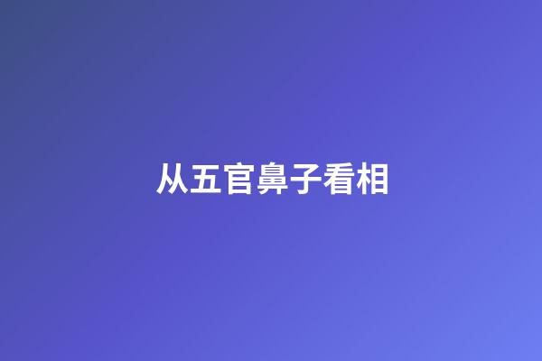 从五官鼻子看相