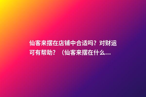 仙客来摆在店铺中合适吗？对财运可有帮助？（仙客来摆在什么位置好）