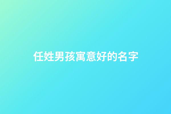 任姓男孩寓意好的名字