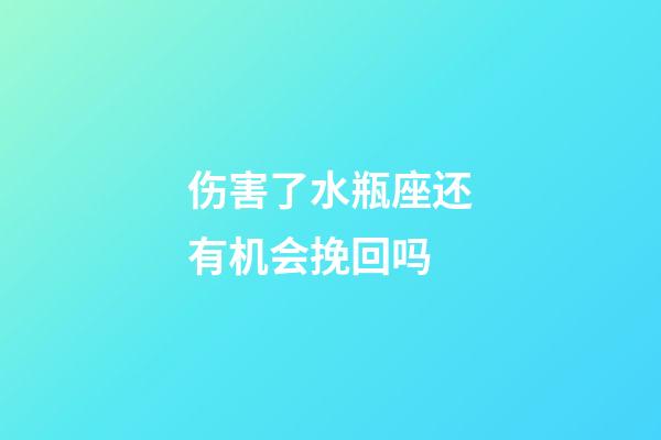 伤害了水瓶座还有机会挽回吗-第1张-星座运势-玄机派