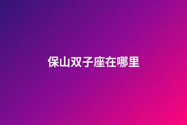 保山双子座在哪里