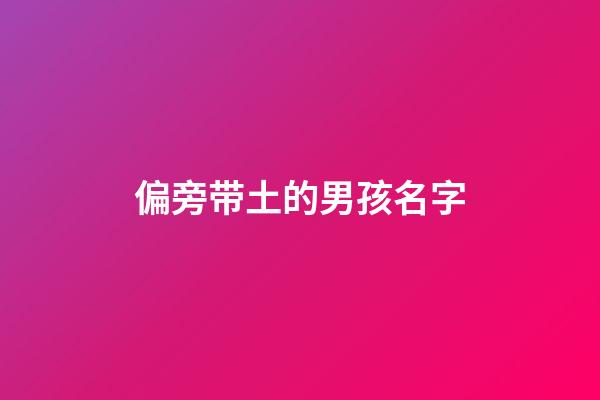 偏旁带土的男孩名字(偏旁是土的字有哪些字男孩名)-第1张-男孩起名-玄机派