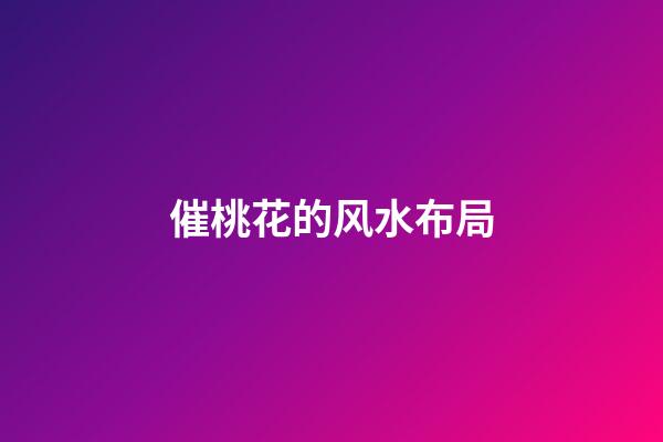 催桃花的风水布局