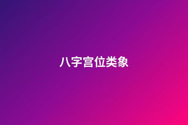 八字宫位类象