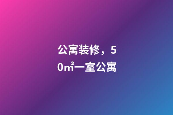 公寓装修，50㎡一室公寓-第1张-观点-玄机派