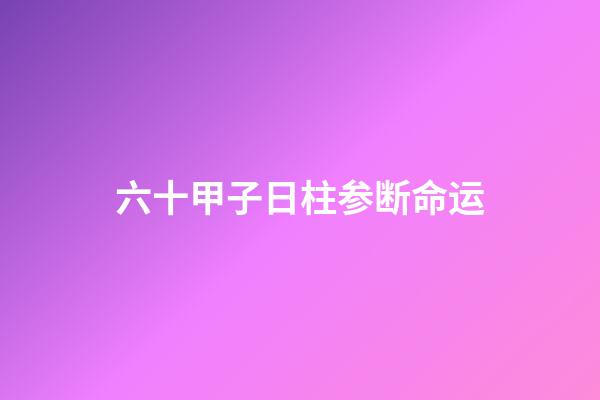 六十甲子日柱参断命运