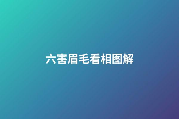 六害眉毛看相图解