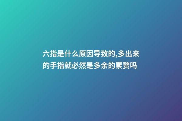 六指是什么原因导致的,多出来的手指就必然是多余的累赘吗-第1张-观点-玄机派