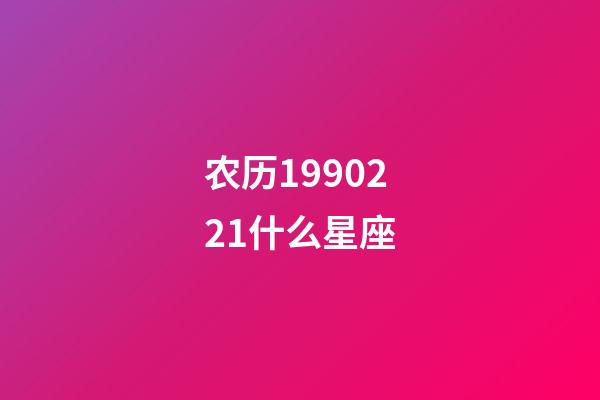 农历1990221什么星座-第1张-星座运势-玄机派