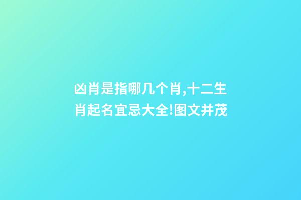 凶肖是指哪几个肖,十二生肖起名宜忌大全!图文并茂-第1张-观点-玄机派