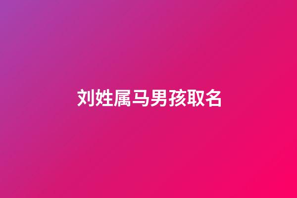 刘姓属马男孩取名(15岁孩子腰间盘膨出)-第1张-男孩起名-玄机派