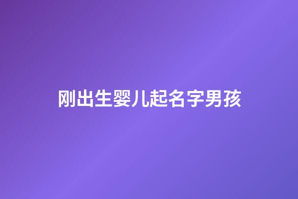 刚出生婴儿起名字男孩(刚出生的男孩取名)-第1张-男孩起名-玄机派