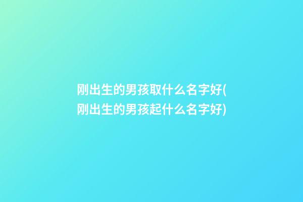 刚出生的男孩取什么名字好(刚出生的男孩起什么名字好)