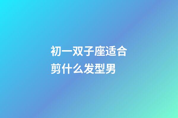 初一双子座适合剪什么发型男-第1张-星座运势-玄机派