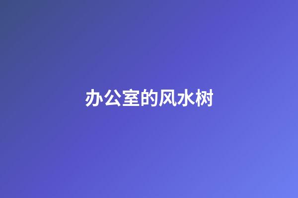 办公室的风水树