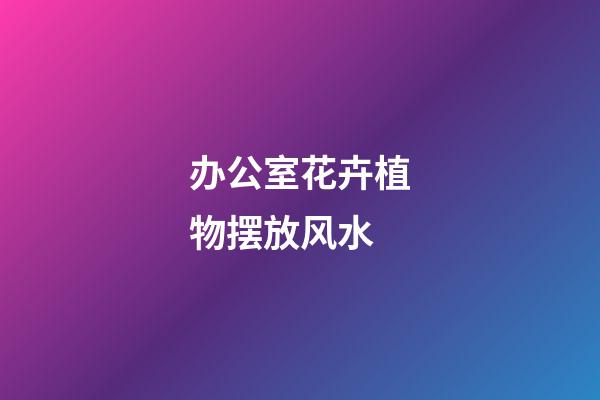 办公室花卉植物摆放风水