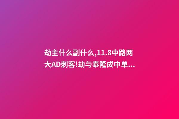劫主什么副什么,11.8中路两大AD刺客!劫与泰隆成中单双雄-第1张-观点-玄机派