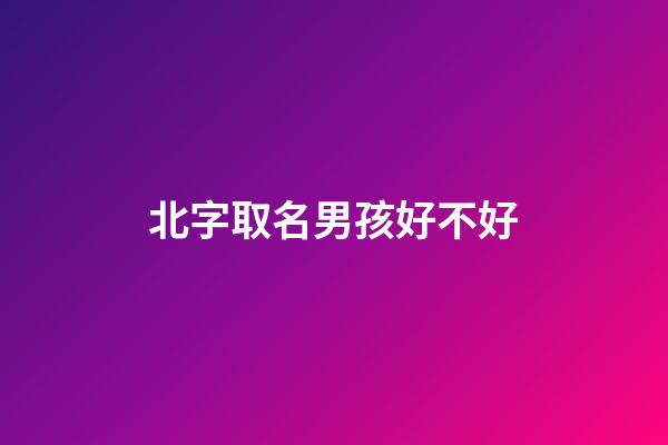 北字取名男孩好不好(北字取名男孩好不好听)-第1张-男孩起名-玄机派