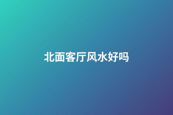 北面客厅风水好吗