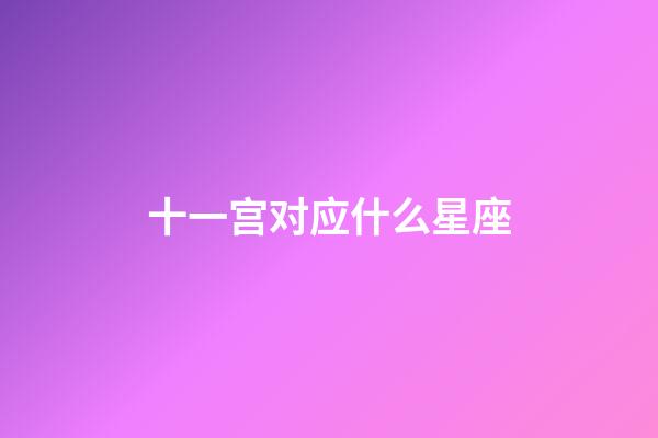 十一宫对应什么星座-第1张-星座运势-玄机派