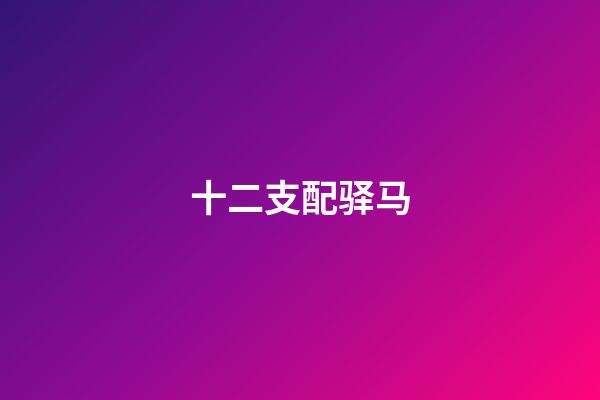 十二支配驿马