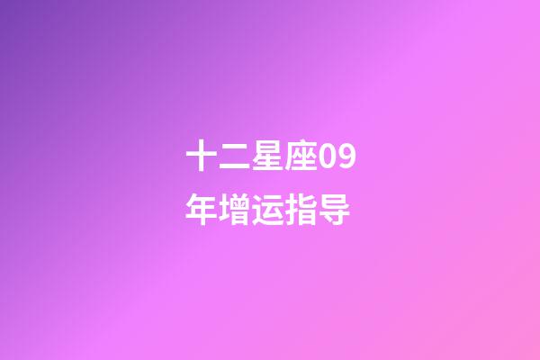 十二星座09年增运指导-第1张-星座运势-玄机派