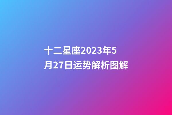 十二星座2023年5月27日运势解析图解-第1张-星座运势-玄机派