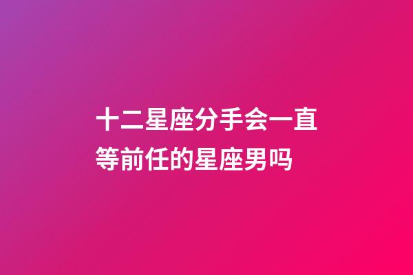 十二星座分手会一直等前任的星座男吗-第1张-星座运势-玄机派