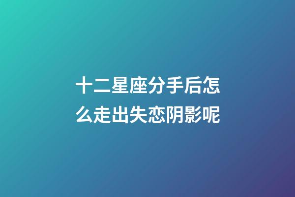 十二星座分手后怎么走出失恋阴影呢-第1张-星座运势-玄机派