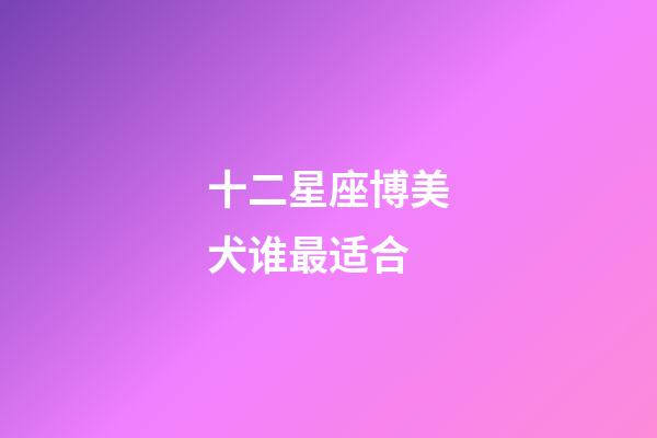 十二星座博美犬谁最适合-第1张-星座运势-玄机派