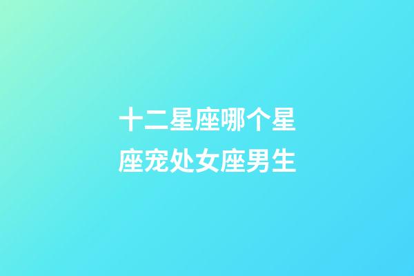 十二星座哪个星座宠处女座男生-第1张-星座运势-玄机派