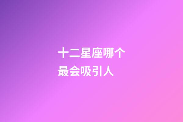 十二星座哪个最会吸引人-第1张-星座运势-玄机派