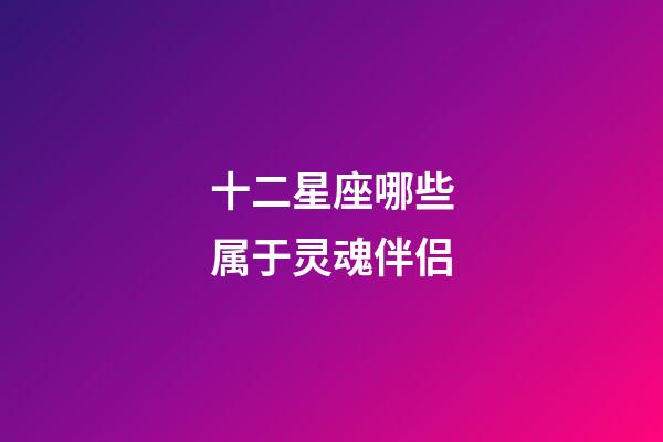 十二星座哪些属于灵魂伴侣-第1张-星座运势-玄机派