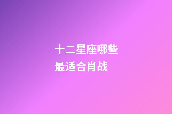 十二星座哪些最适合肖战-第1张-星座运势-玄机派