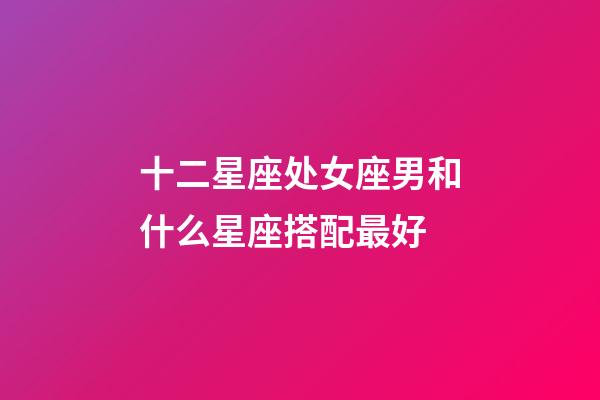 十二星座处女座男和什么星座搭配最好-第1张-星座运势-玄机派