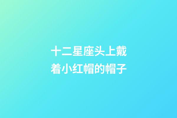 十二星座头上戴着小红帽的帽子-第1张-星座运势-玄机派