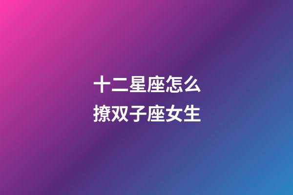 十二星座怎么撩双子座女生-第1张-星座运势-玄机派