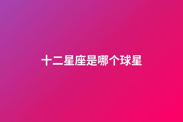 十二星座是哪个球星-第1张-星座运势-玄机派