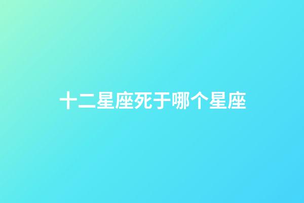 十二星座死于哪个星座-第1张-星座运势-玄机派