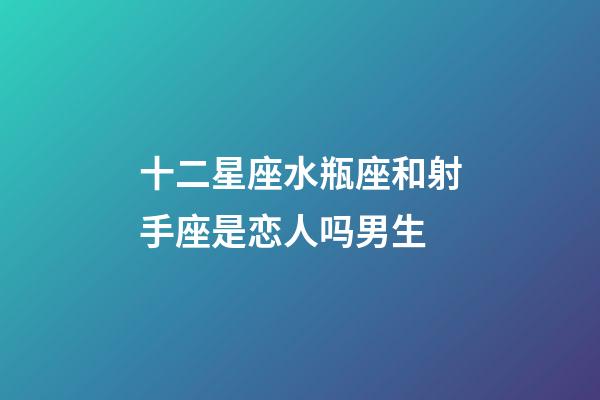 十二星座水瓶座和射手座是恋人吗男生-第1张-星座运势-玄机派