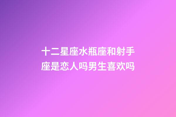 十二星座水瓶座和射手座是恋人吗男生喜欢吗-第1张-星座运势-玄机派