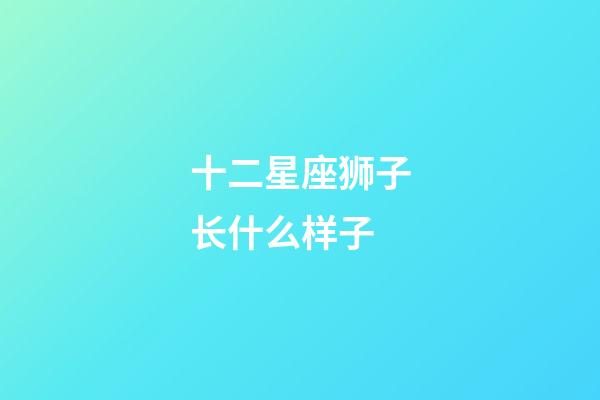 十二星座狮子长什么样子-第1张-星座运势-玄机派