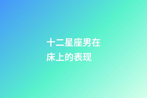 十二星座男在床上的表现-第1张-星座运势-玄机派