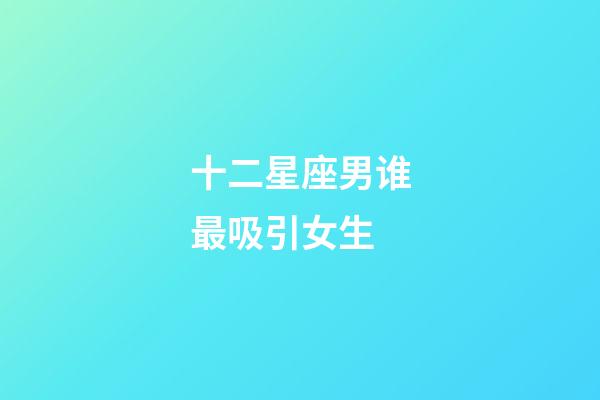 十二星座男谁最吸引女生-第1张-星座运势-玄机派