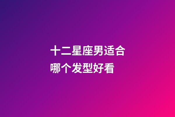 十二星座男适合哪个发型好看-第1张-星座运势-玄机派