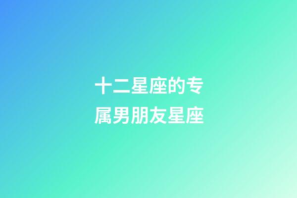 十二星座的专属男朋友星座-第1张-星座运势-玄机派