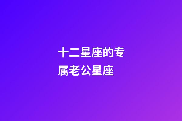 十二星座的专属老公星座-第1张-星座运势-玄机派